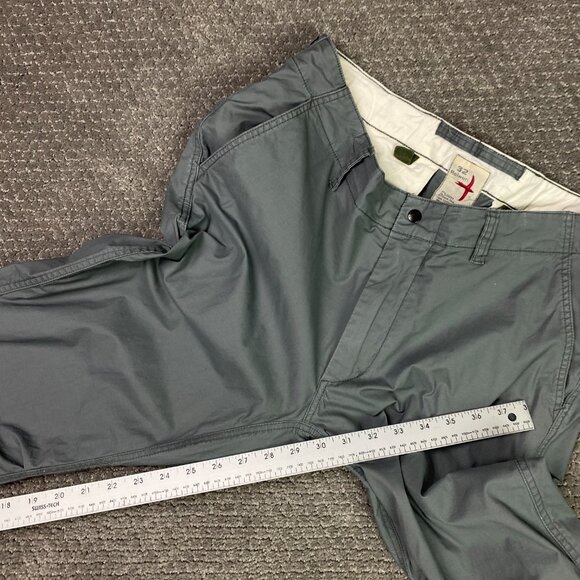 Relwen Pants Men's 32 Measures 34 x 29.5 Gray Flyweight Flex Chino Stretch - Picture 12 of 13